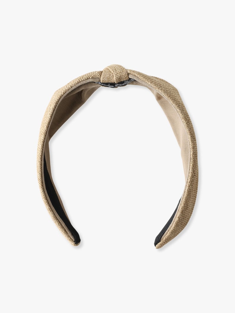 Raffia Divot Headband 詳細画像 beige 1