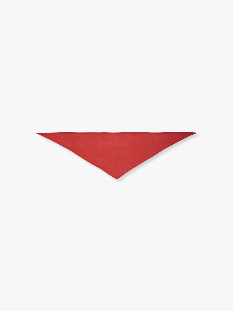 Silk Triangle Knit Scarf 詳細画像 red 2