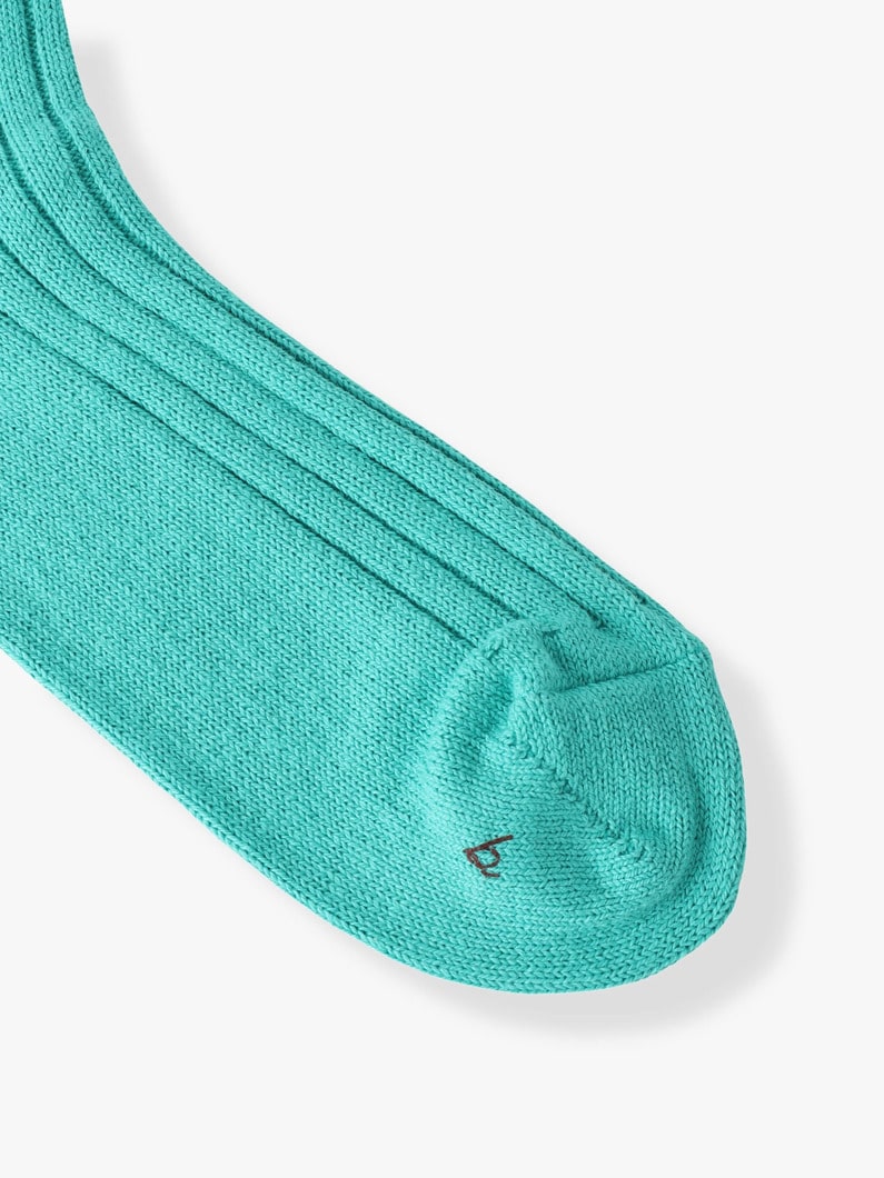 2 Pairs of Recycled Cotton Socks 詳細画像 turquoise 1