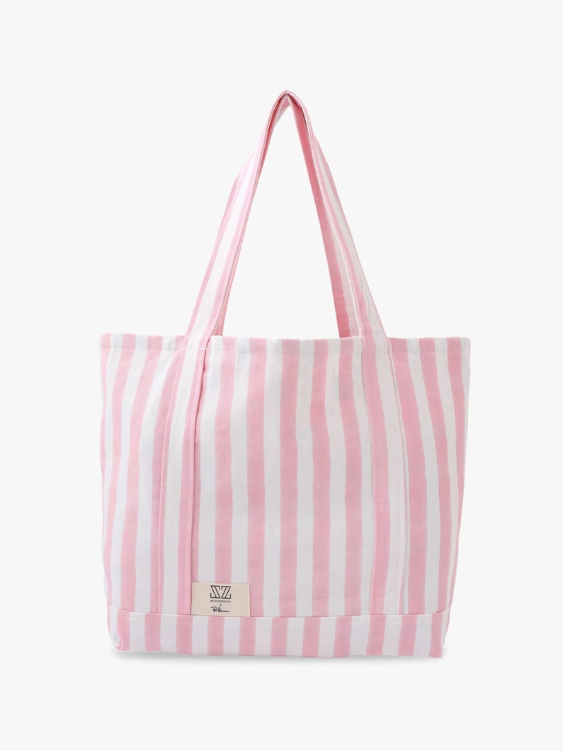 Thick Striped Small Tote Bag 詳細画像 pink 2