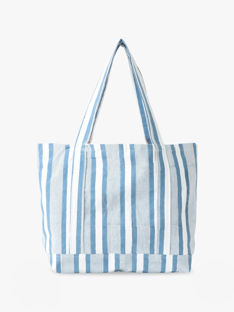 Seaside Striped Small Tote Bag 詳細画像 blue 2