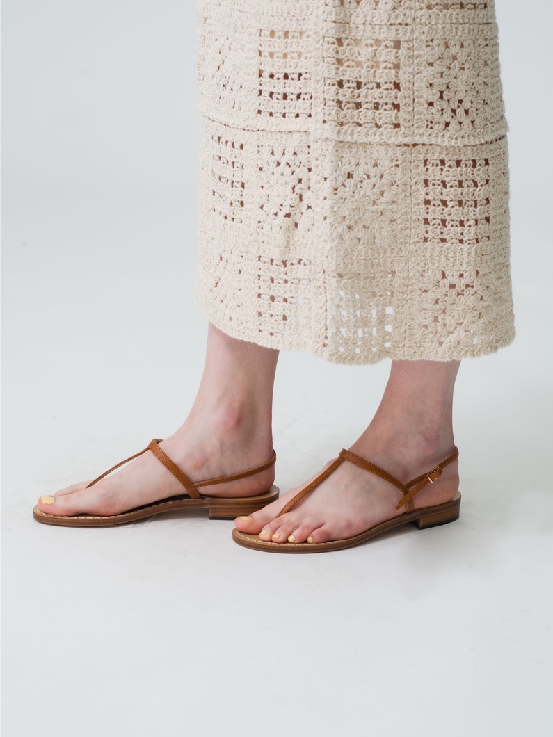 Gail Gold Buckle Sandals 詳細画像 brown 1