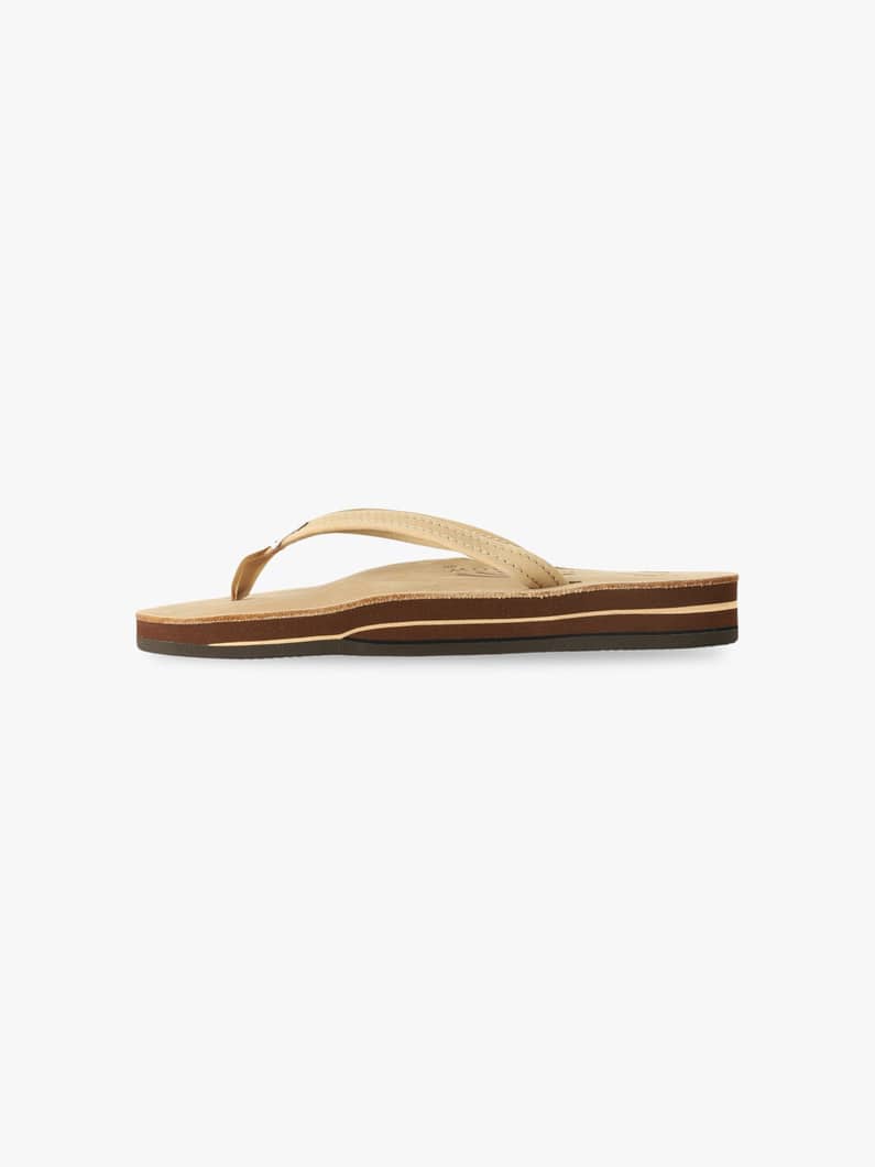Double Layer 1/2 Narrow Sandals (women / ivory / brown) 詳細画像 brown 1