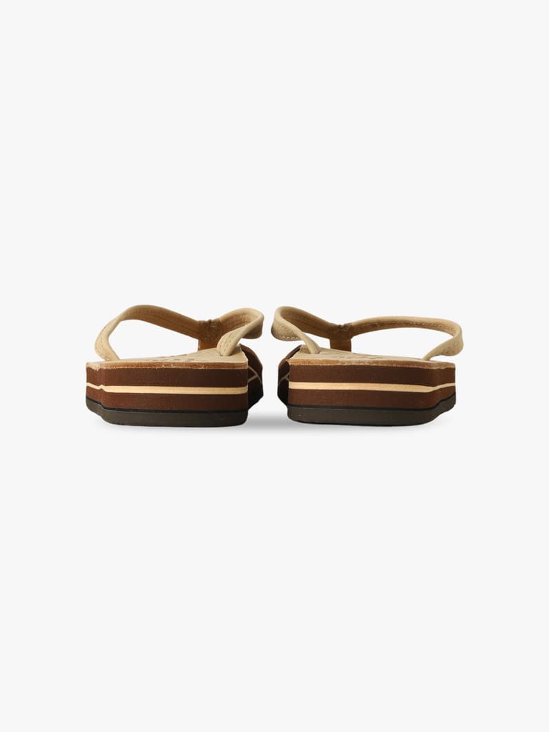 Double Layer 1/2 Narrow Sandals (women / ivory / brown) 詳細画像 ivory 5
