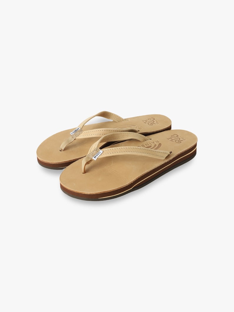 Double Layer 1/2 Narrow Sandals (women / ivory / brown) 詳細画像 ivory 2