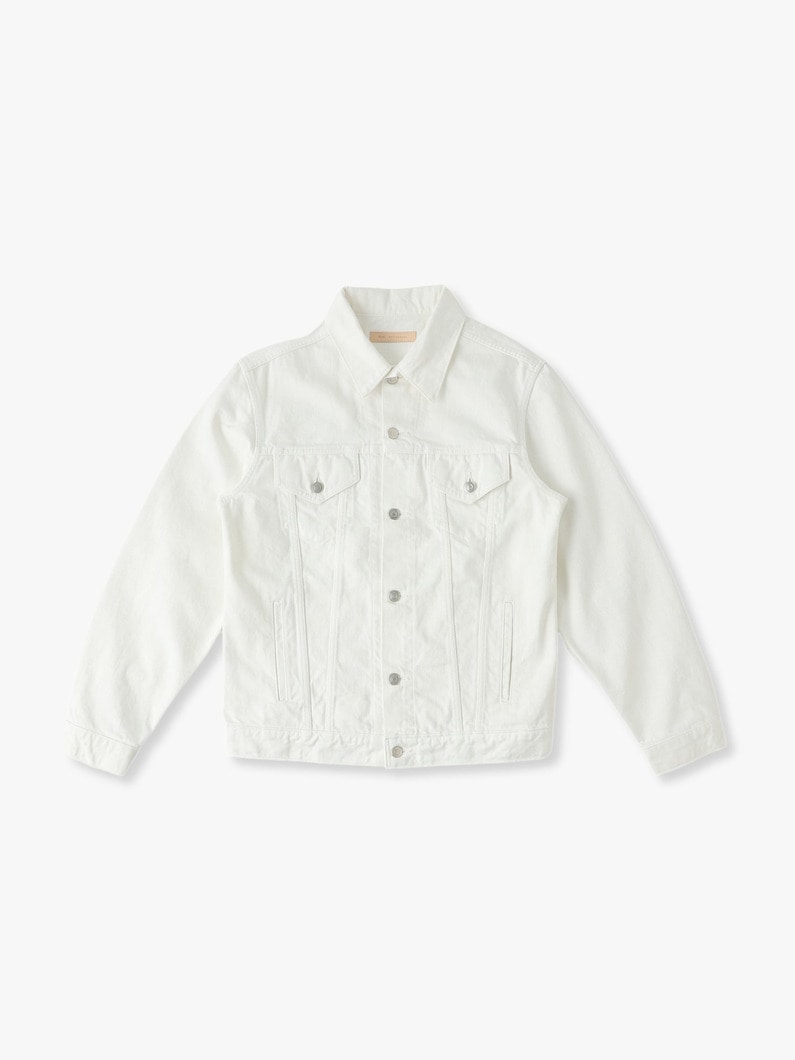 ホワイト デニムジャケット 詳細画像 white 4