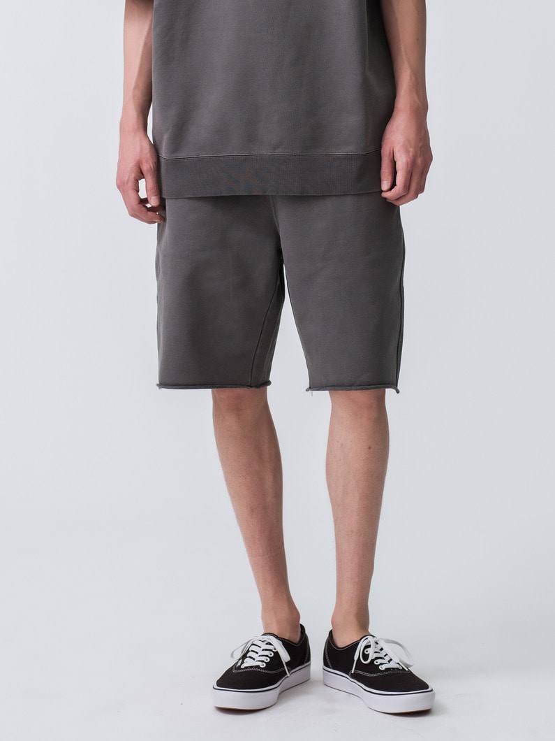 Grace Washed Sweat Shorts 詳細画像 charcoal gray