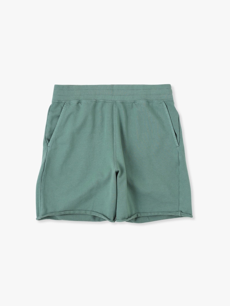 Corcoran Terry Wide Fit Sweat Shorts 詳細画像 green