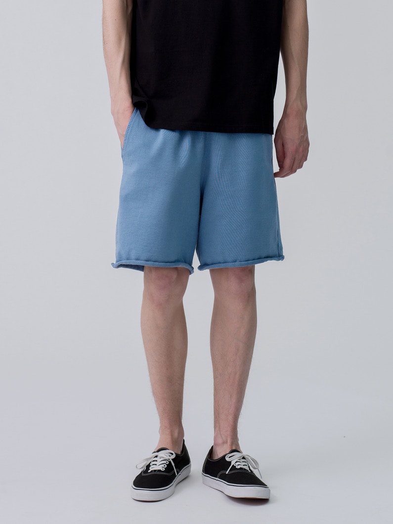 Corcoran Terry Wide Fit Sweat Shorts 詳細画像 blue 1
