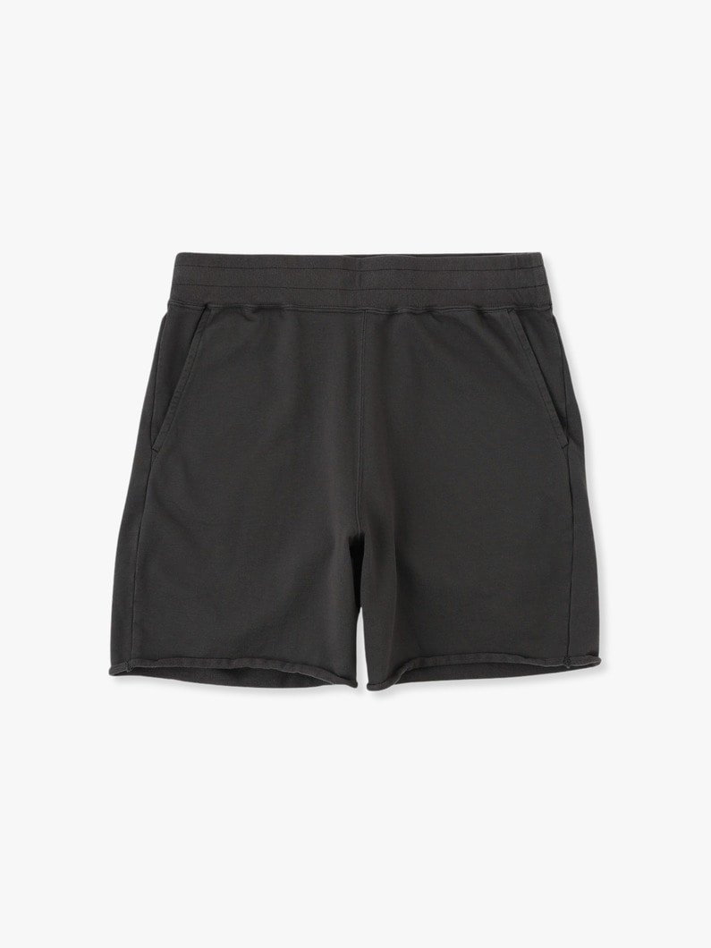 Corcoran Terry Wide Fit Sweat Shorts 詳細画像 black