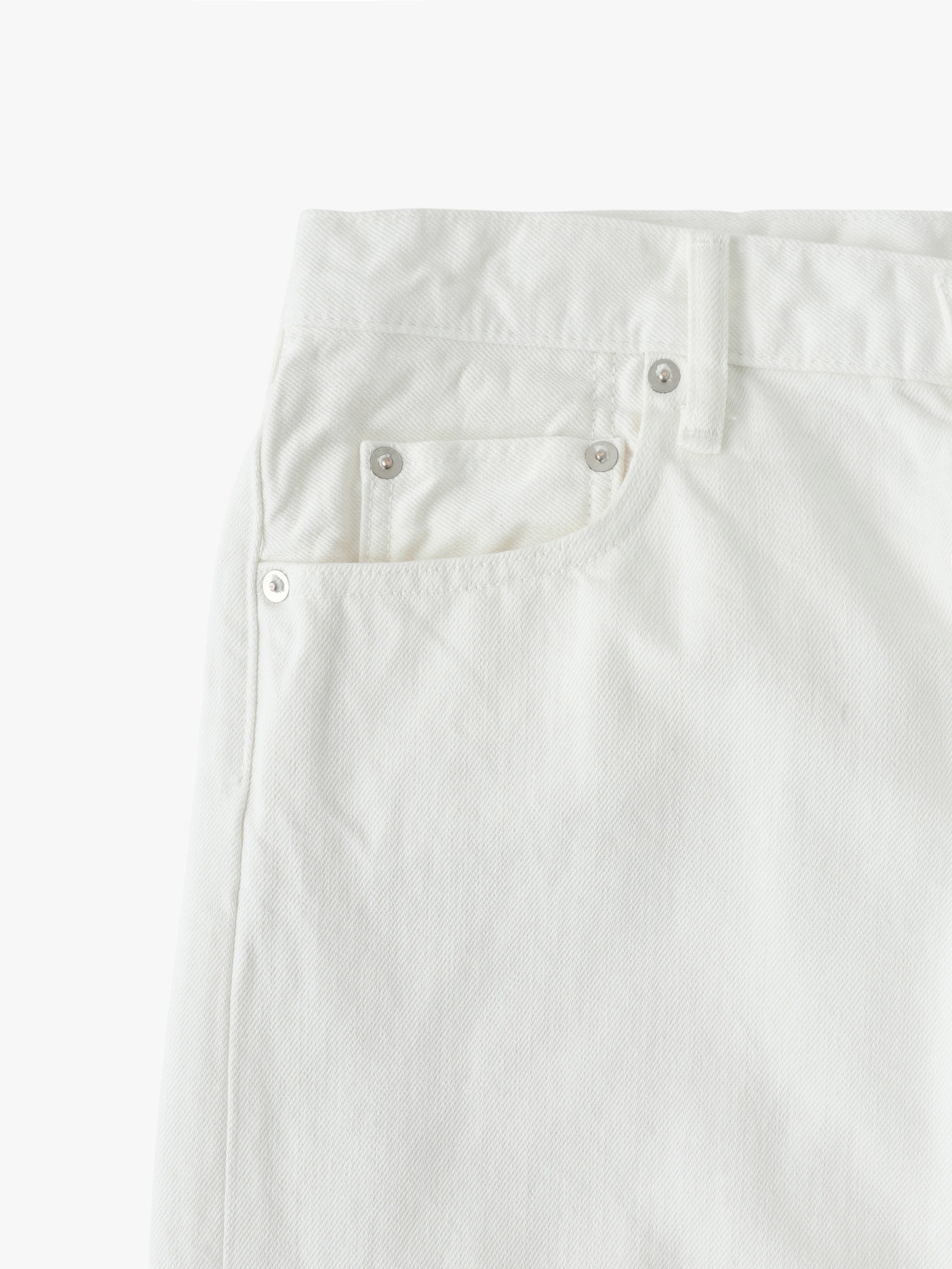 Clark Straight Fit White Denim Pants｜RHC(アールエイチシー)｜Ron 
