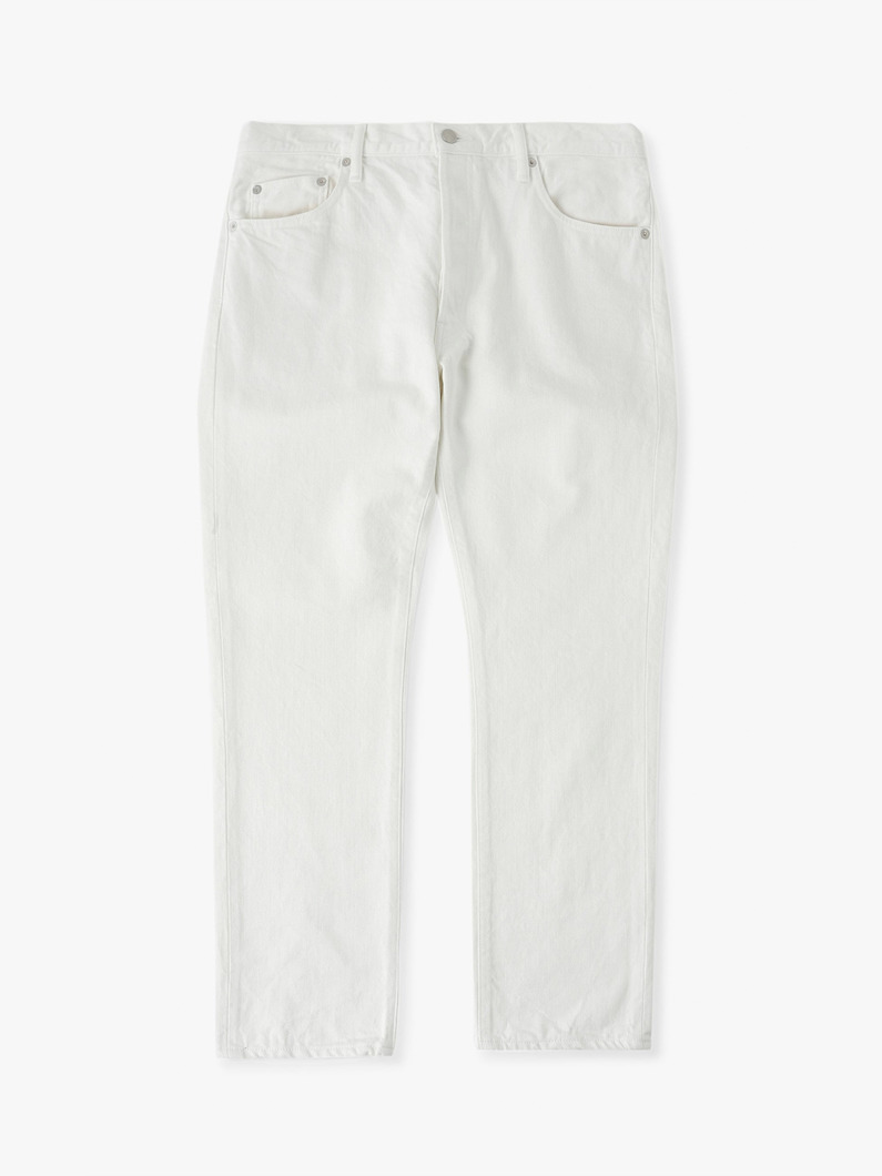 ウォーレン スリムフィット ホワイト デニムパンツ 詳細画像 white 5