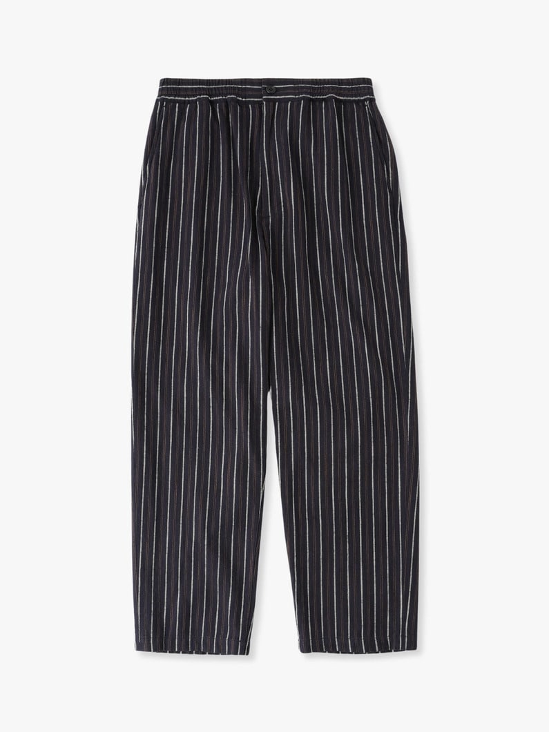 Organic Cotton Striped Easy Pants 詳細画像 navy 3