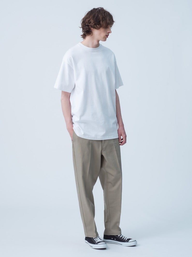 Organic Cotton Wide Fit Pants 詳細画像 beige 2