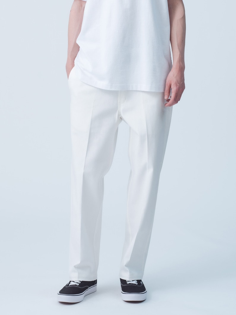 Organic Cotton Straight Fit Pants 詳細画像 white