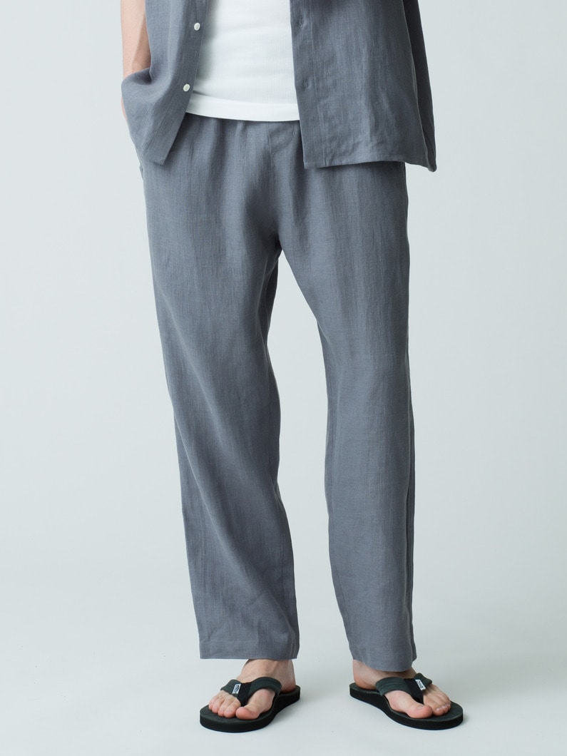 Linen Easy Pants 詳細画像 gray