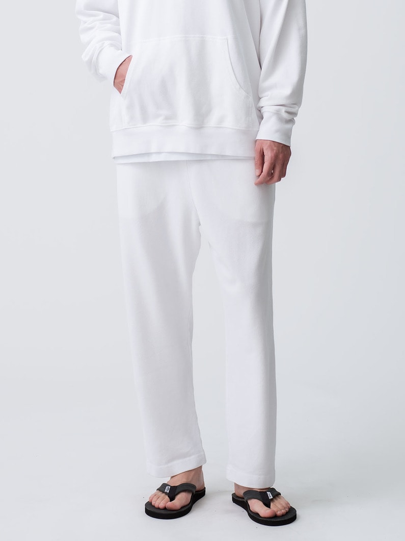 Cropped Pique Relax Fit Pants 詳細画像 white 1