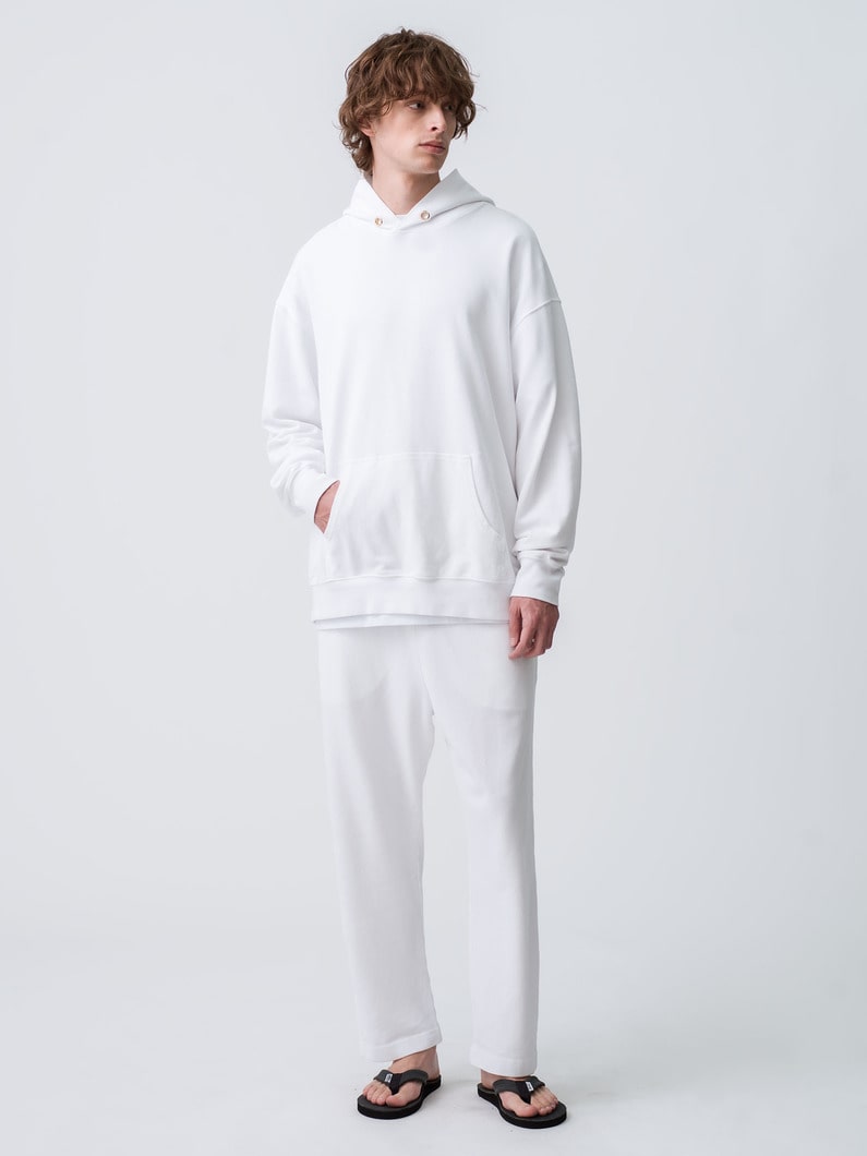 Cropped Pique Relax Fit Pants 詳細画像 white 2