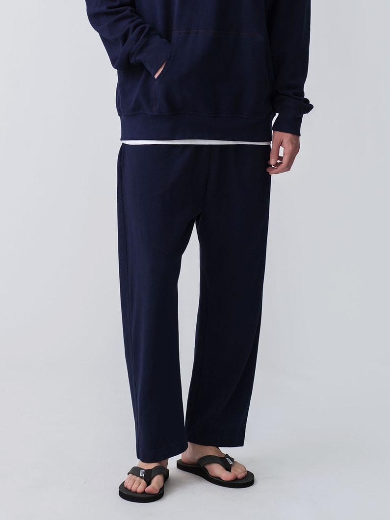 Cropped Pique Relax Fit Pants 詳細画像 navy