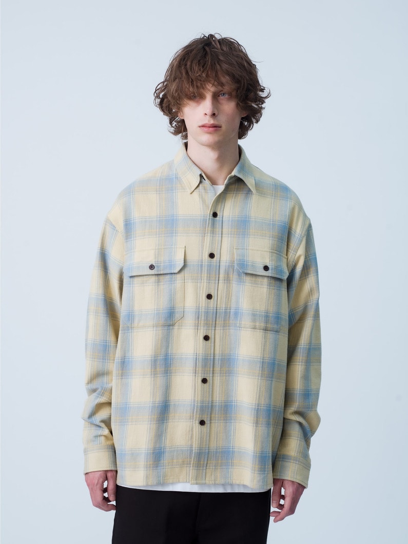 Old Checked Shirt 詳細画像 yellow