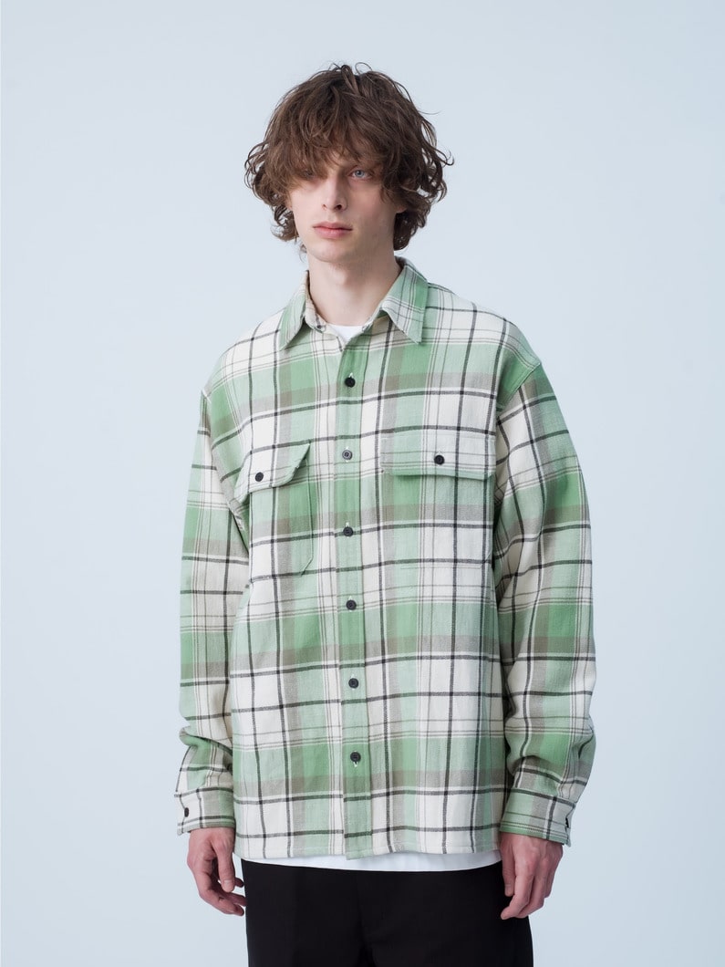 Old Checked Shirt 詳細画像 green 1