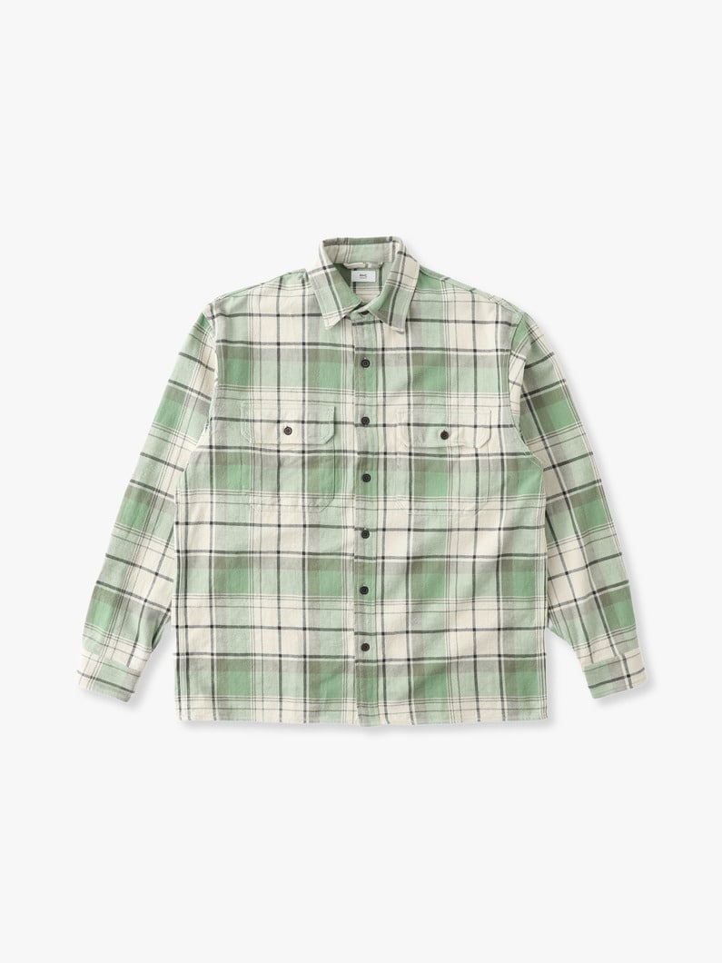 Old Checked Shirt 詳細画像 green 2