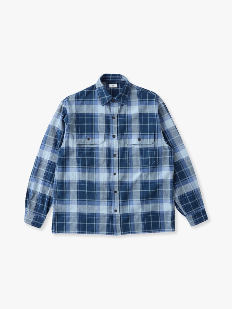 Old Checked Shirt 詳細画像 blue 2