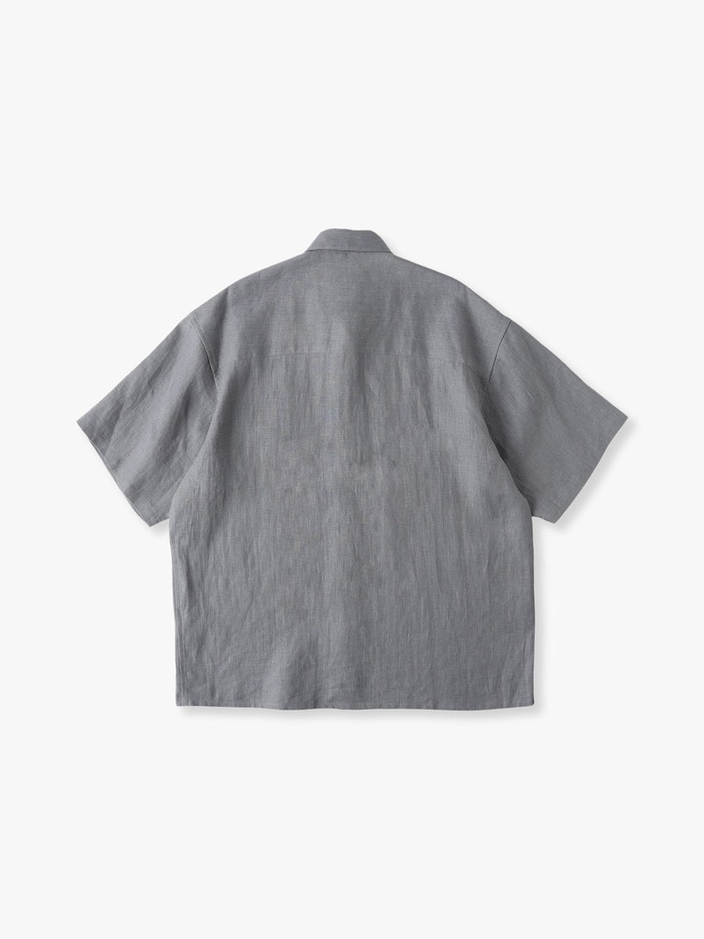 Linen Short Sleeve Shirt 詳細画像 gray 1