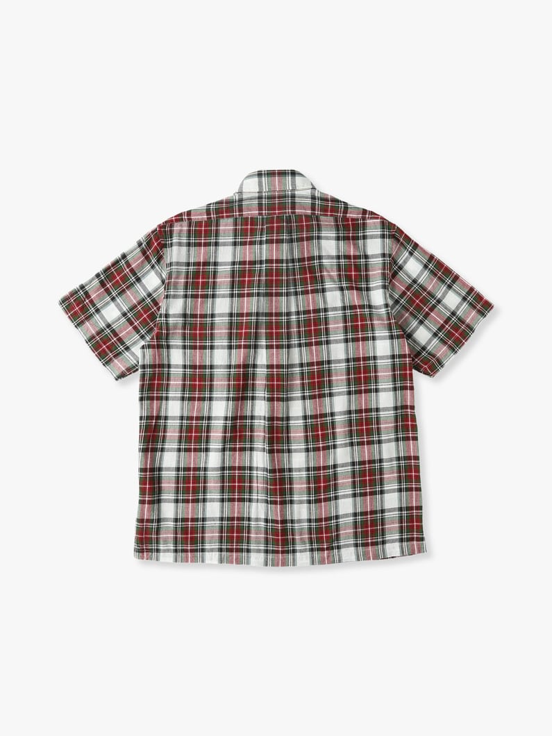 Checked Short Sleeve Shirt 詳細画像 red 1