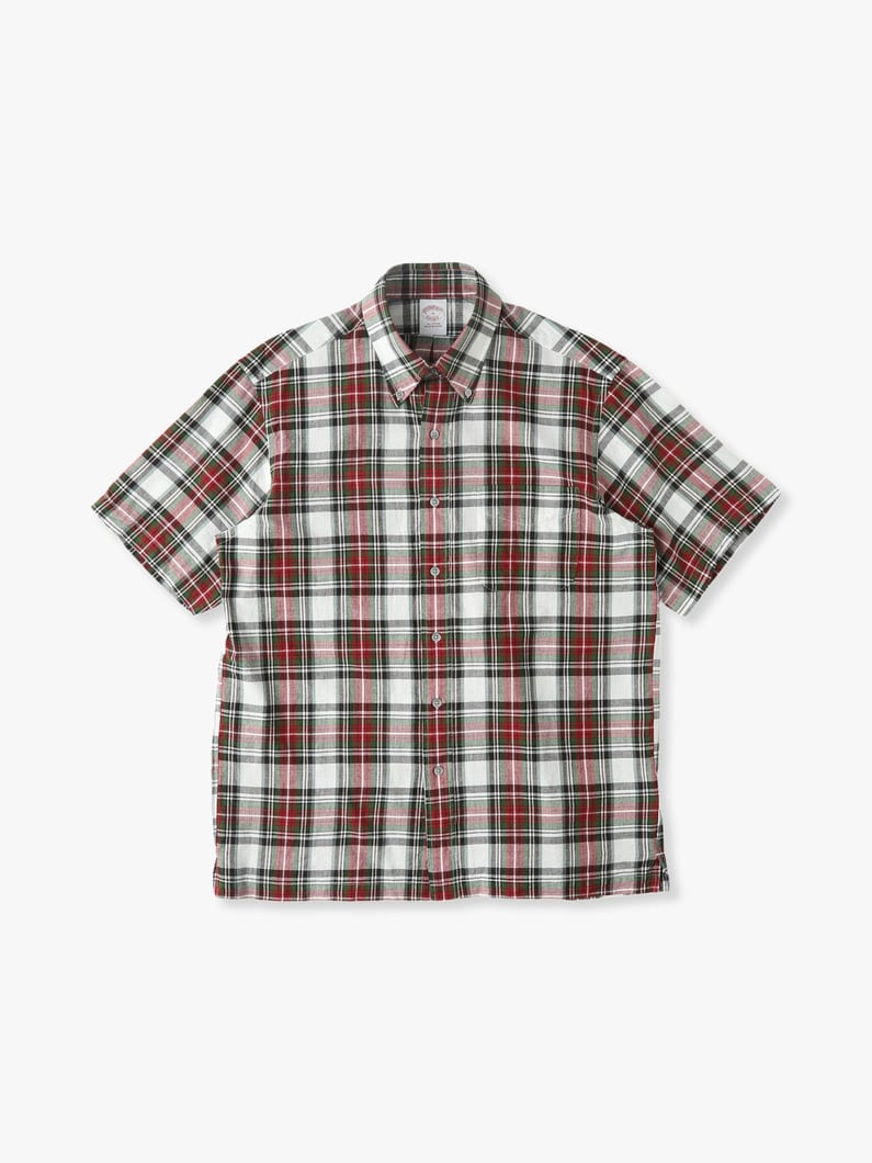 Checked Short Sleeve Shirt 詳細画像 red