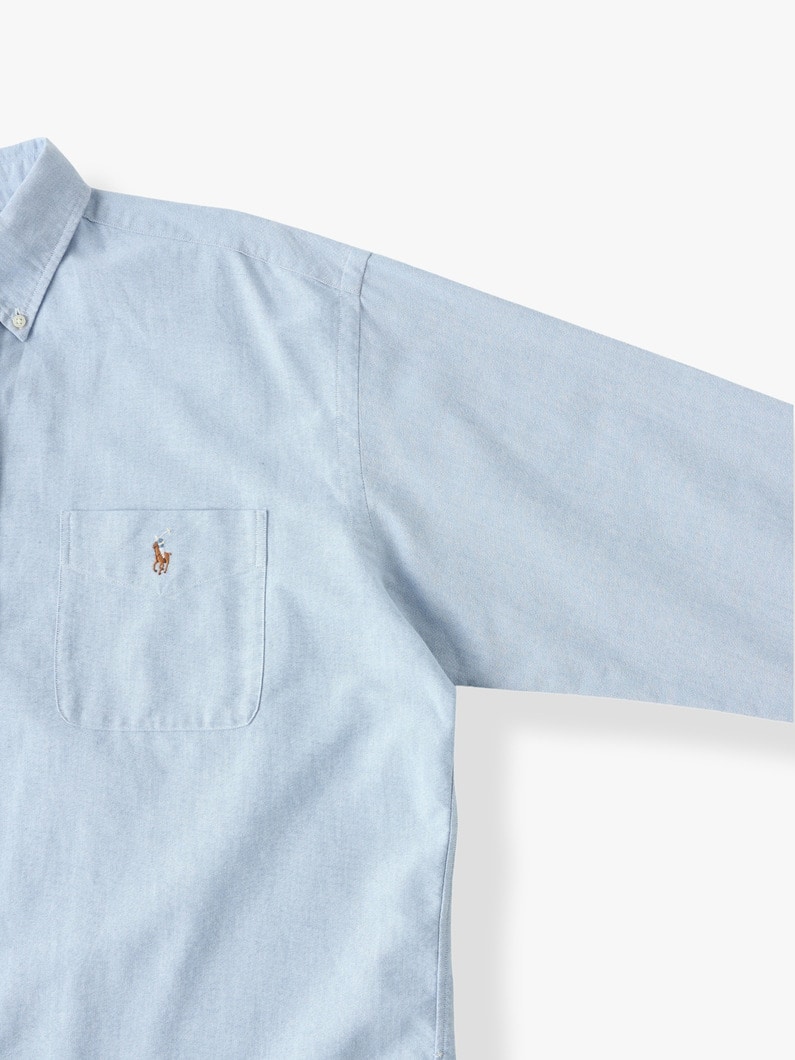 Big Fit Embroidery Button Down Shirt 詳細画像 blue 2
