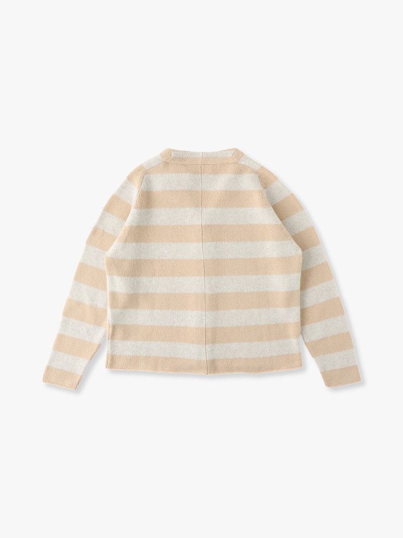 Striped Super Soft Knit Cardigan 詳細画像 pink 1
