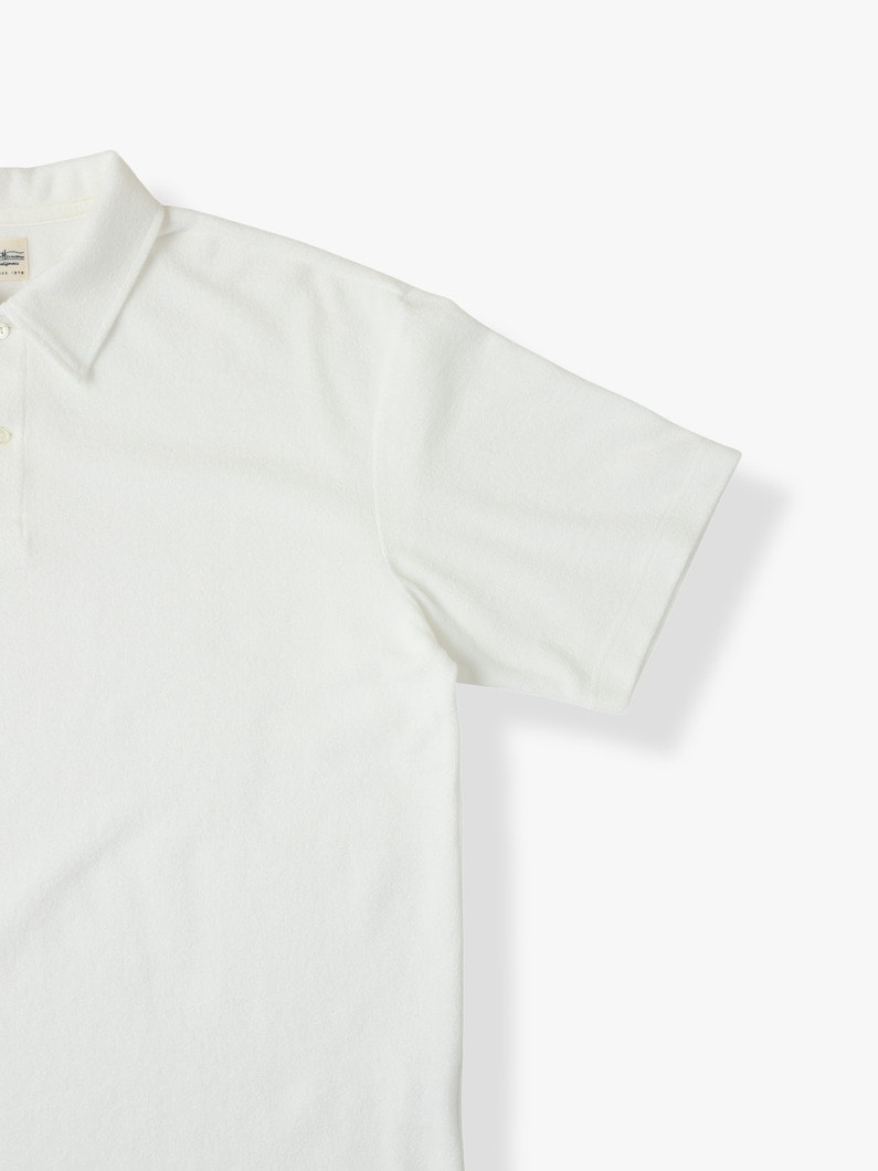 Organic Cotton Pile Polo Shirt 詳細画像 white 2
