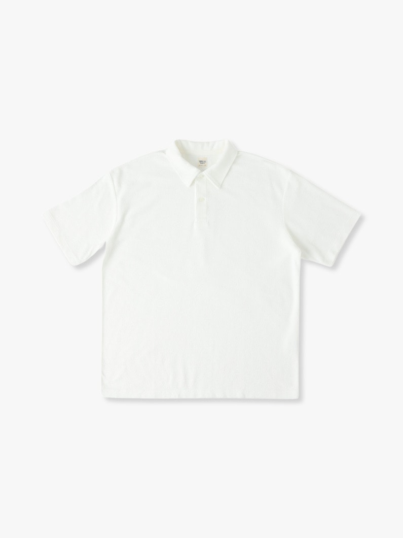 Organic Cotton Pile Polo Shirt 詳細画像 white