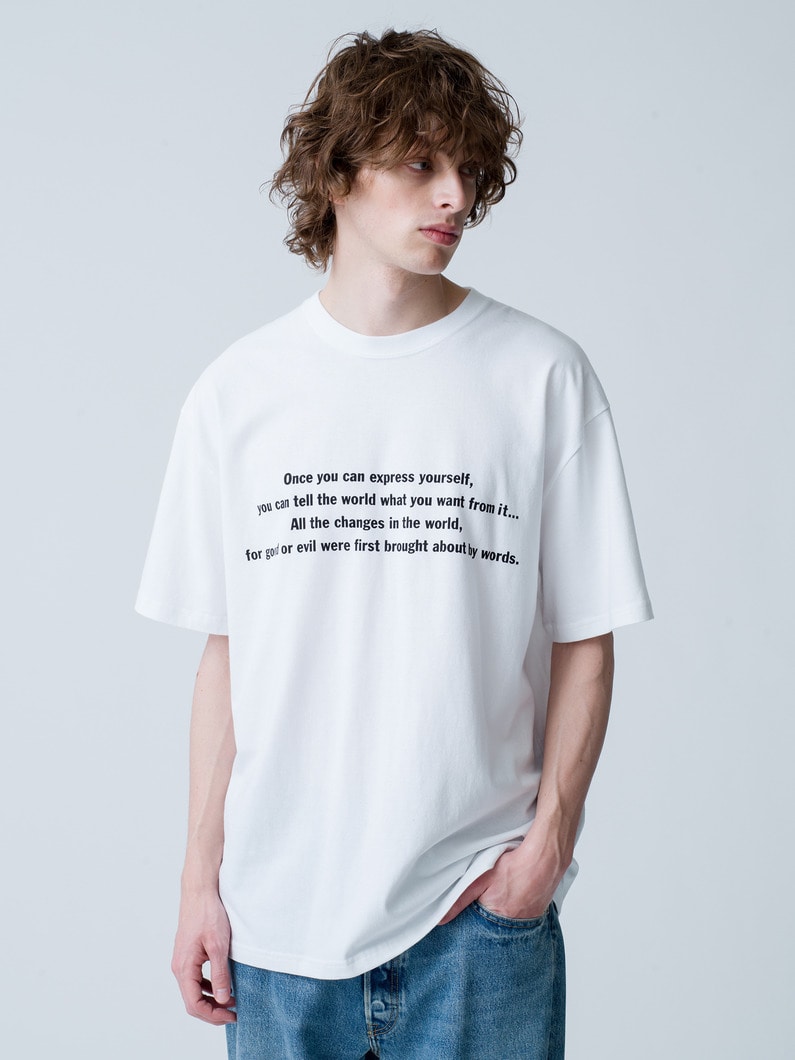 Once You Can Express Yourself Tee（men） 詳細画像 white 1