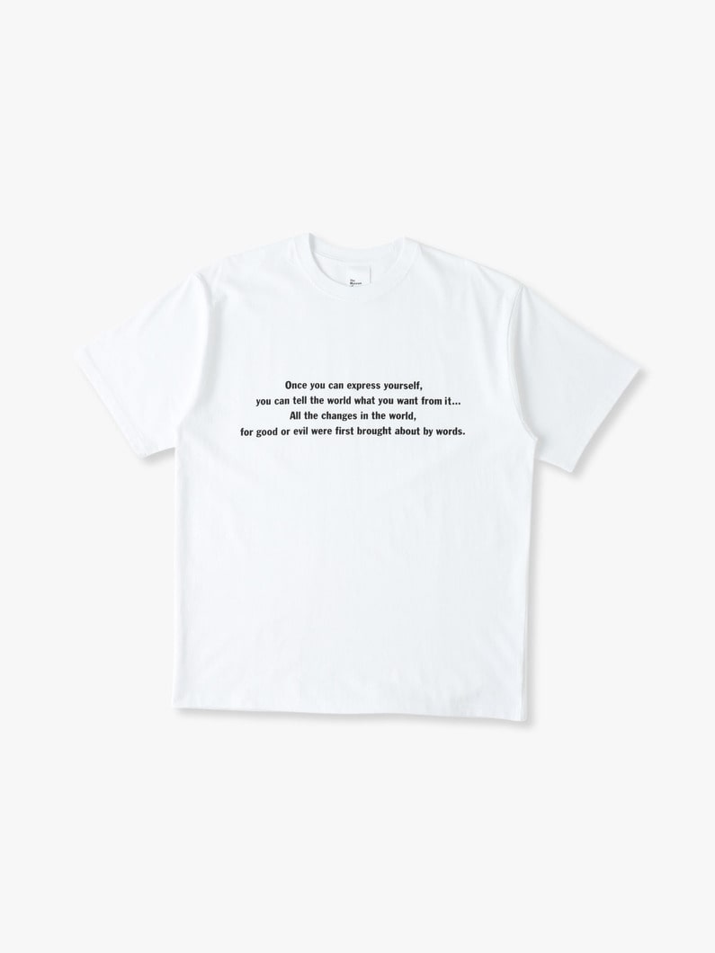 Once You Can Express Yourself Tee（men） 詳細画像 white 2