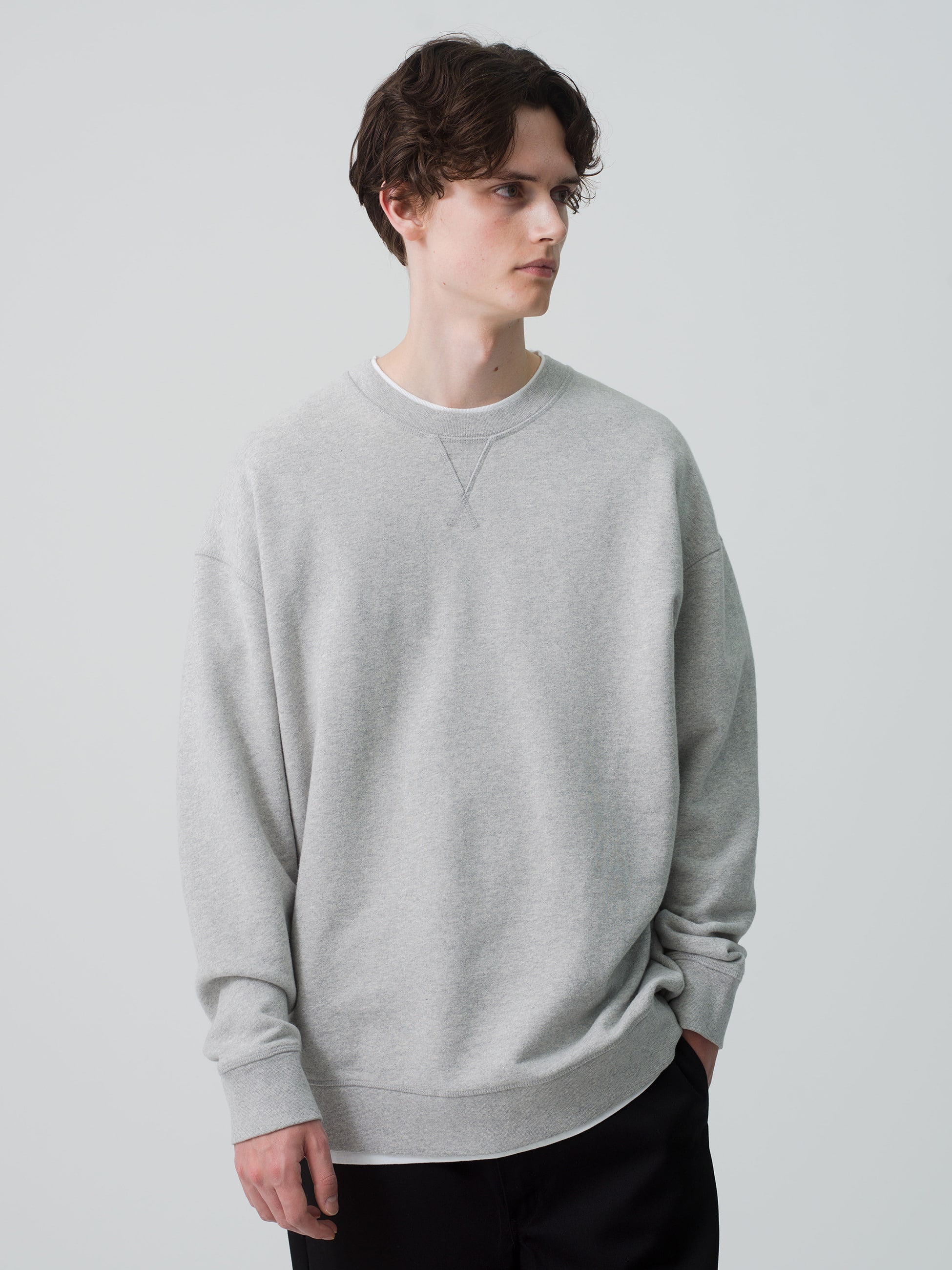 Loopback Loose Fit Sweat Pullover 詳細画像 gray 1