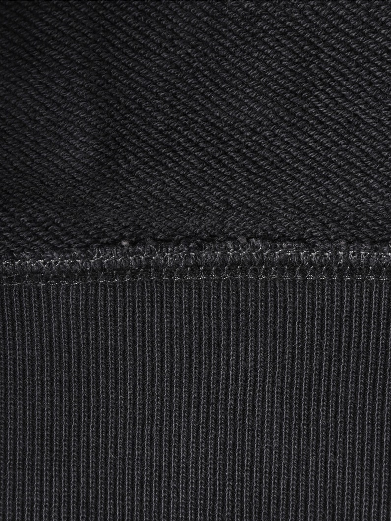 Black Garment Dyed Sweat Hoodie 詳細画像 black 3
