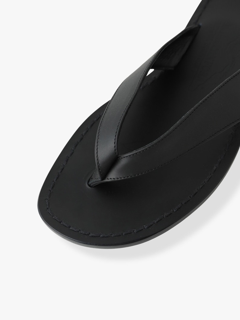 Alan Black Calf Leather Sandals 詳細画像 black 6