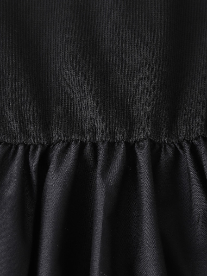 Monochrome Sleeveless Dress 詳細画像 black 3