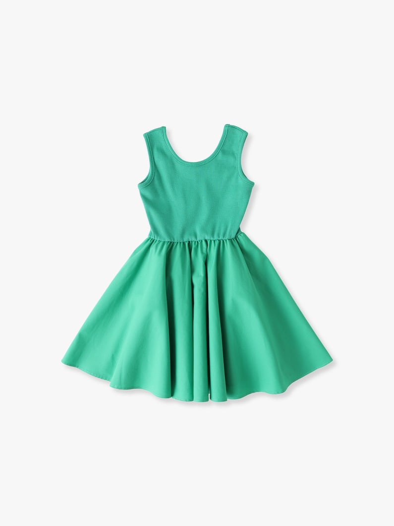 Monochrome Sleeveless Dress 詳細画像 green