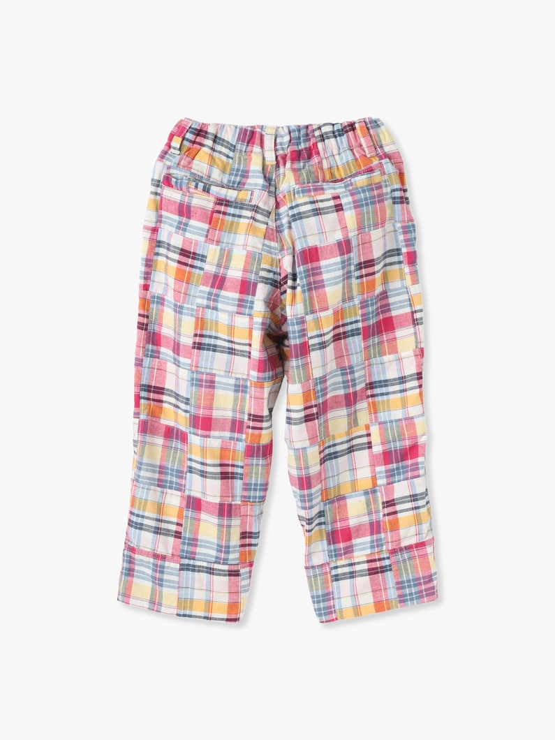 Patchwork Checked Pants 詳細画像 pink 1