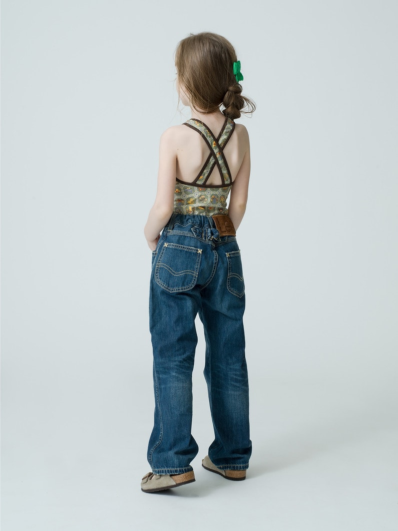 Cowboy Denim Pants (100-120cm) 詳細画像 light blue 2