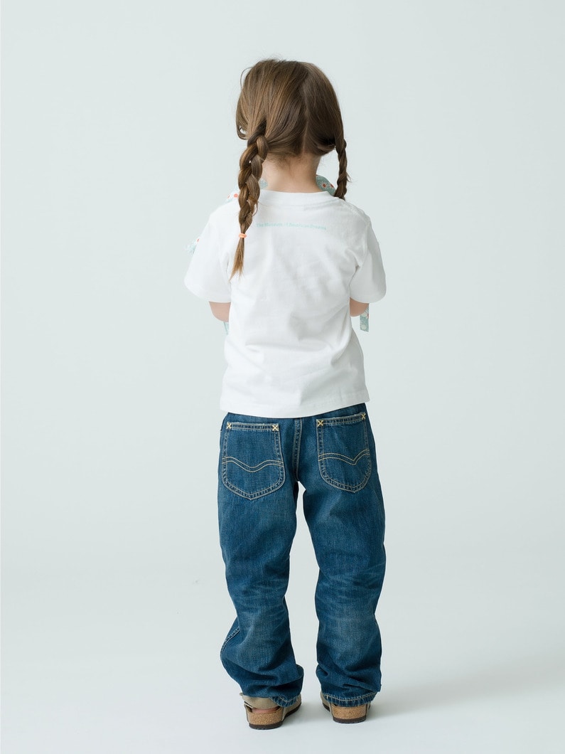 Cowboy Denim Pants (100-120cm) 詳細画像 light blue 5