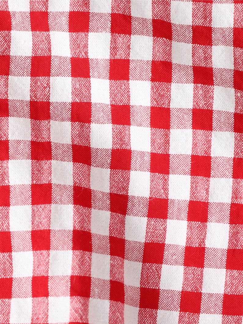 Poppy Checkered Top＆Scrunchie Set 詳細画像 red 4