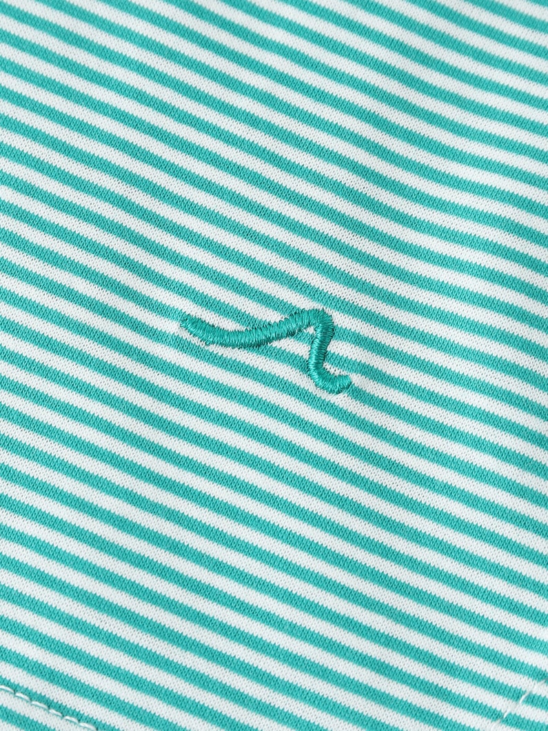Striped Long Sleeve Tee (pink/green) 詳細画像 pink 4