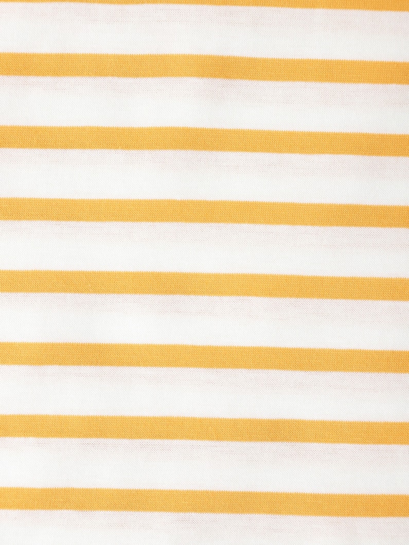 Striped Long Sleeve Tee (mustard/blue) 詳細画像 mustard 4