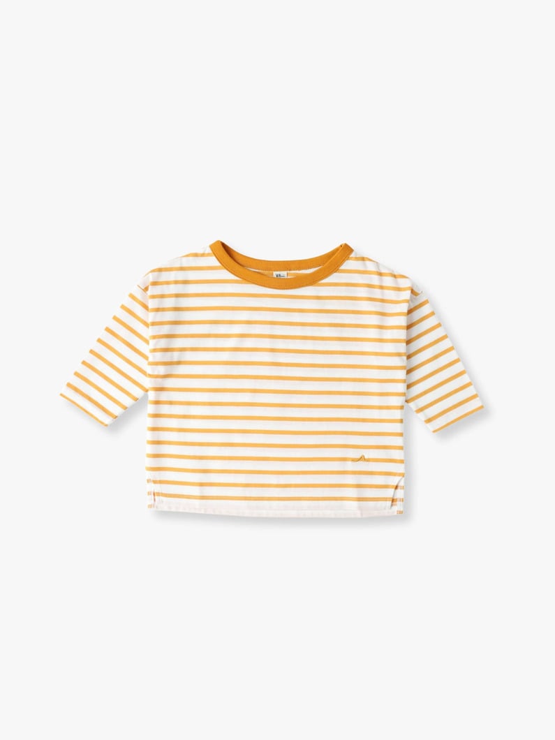 Striped Long Sleeve Tee (mustard/blue) 詳細画像 mustard 5