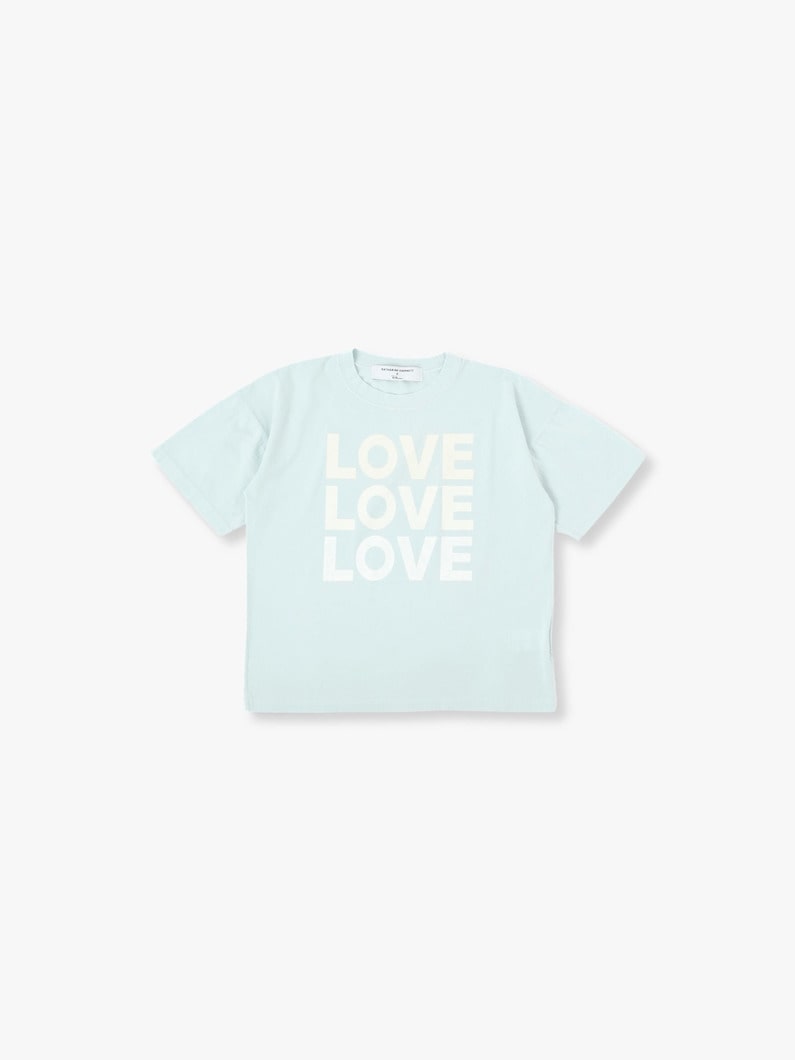 Love Love Love Tee (kids/light blue) 詳細画像 light blue 2