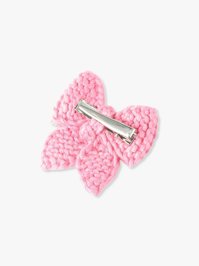 Baby Puff Bow Hair Clip Set 詳細画像 pink 2